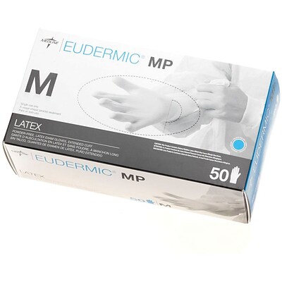 Eudermic® MP High Risk Powder-free Latex Exam Gloves, Blue, XL, 12" L, 500/Pack