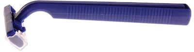 Medline Twin Blade Facial Razors, Blue 500/Pack