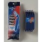 Medline Twin Blade Facial Razors with Lube Strip, Blue, 50/Box