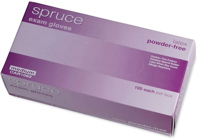 Spruce Powder Free Beige Latex Gloves, Large, 1000/Carton (CAR1063)