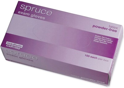 Spruce Powder Free Beige Latex Gloves, Large, 1000/Carton (CAR1063)