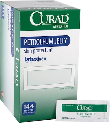 Curad® Petroleum Jelly, 1/6 oz, 144/Box