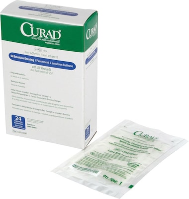 Curad® Sterile Oil Emulsion Dressings, 16 L x 3 W, 36/Box