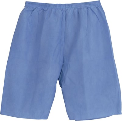 Medline Disposable Exam Shorts, Blue, 2XL, 30/Carton (NON27209XXL)