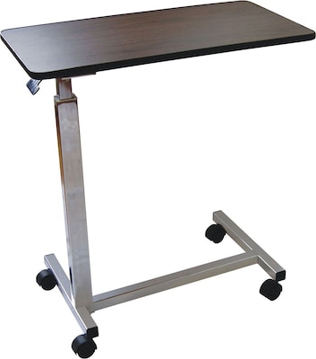 Medline Flush Edge U-base Overbed Tables, 30L x 15W x 28 - 45H