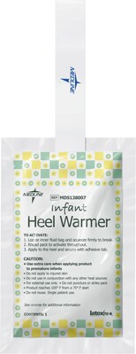 Medline Infant Heel Warmers, 5 L x 3 W, 100/Pack