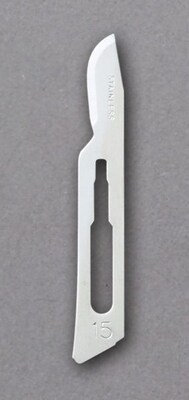 Medline Carbon-Steel Blades, #15 Size, Carbon Steel
