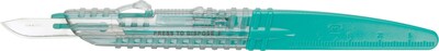 Medline Stainless-Steel Safety Scalpels, #15 Size, Stainless Steel