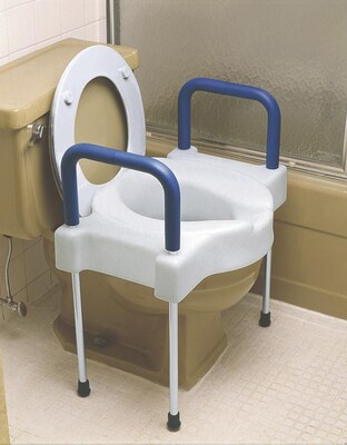 Medline X-wide Raised Toilet Seats, 4 H Seat