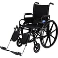 Medline Excel K4 Extra-wide Lightweight Wheelchairs; Seat, Swing Back Desk Length Arm