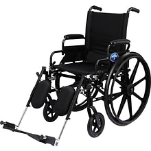 Medline Excel K4 Extra-wide Lightweight Wheelchairs; Seat, Swing Back Desk Length Arm