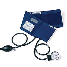 Medline PVC Handheld Aneroid Sphygmomanometers, Black, Adult Large