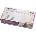MediGuard® Stretch Synthetic Vinyl Exam Gloves, Beige, Medium, 9 L, 1000/Pack