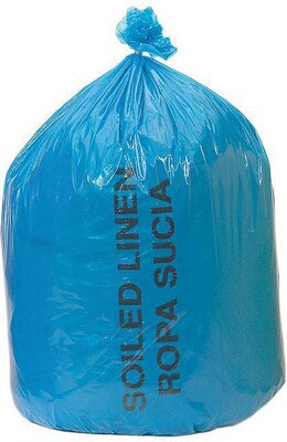 Medline Soiled Linen Liners; 33 Gallon, Blue, 29 L x 43 W, 200/Pack