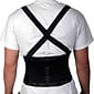 Medline Standard Back Support with Suspenders, Black, Small, 25" - 30" L x 10" H, Each