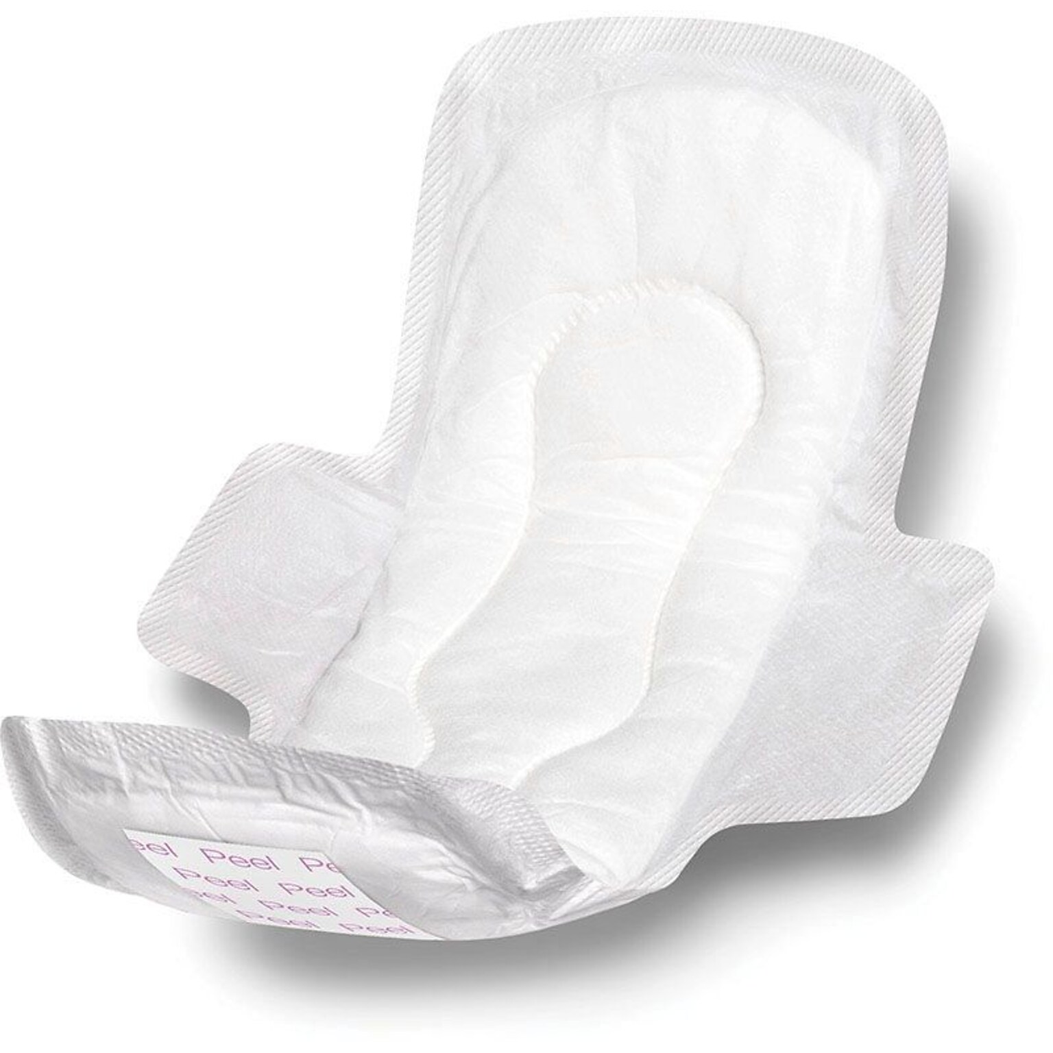 Medline Sanitary Pads with Adhesive and Wings; 11 L, 244/Pack