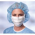 Medline Sensitive Skin Surgical Face Masks, White, 300/Pack