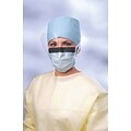 X-Tra® Surgical Face Masks with Eyeshield, Blue, 25/Box
