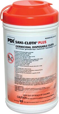 Sani-Cloth® Plus Germicidal Cloths, 14 L x 8 W, 6/Pack