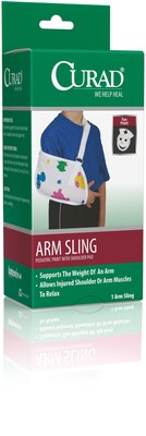 Curad® Pediatric Arm Slings, Child Size, 12 L x 5 3/4 D, 4/Pack