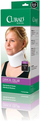 Curad® Firm Foam Serpentine Style Cervical Collars, Universal, 22" L X 3 1/2" H, 4/Pack