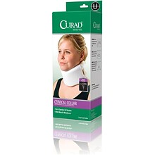 Curad® Firm Foam Serpentine Style Cervical Collars, Universal, 22 L X 3 1/2 H, 4/Pack