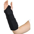 Medline Wrist and Forearm Splints, Universal, Right Hand, Black, 1 Each