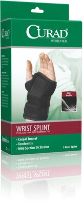 Curad® Right Wrist Splints, Universal, Retail Packaging, Each