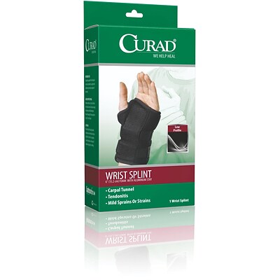 Curad® Right Wrist Splints, Universal, Retail Packaging, Each