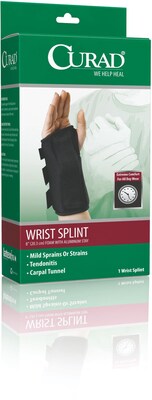 Curad® Right Wrist Splints, XS, Retail Packaging, 2/Pack