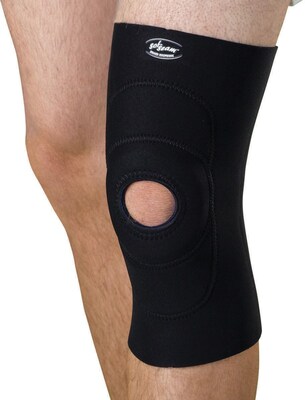Curad® Knee Supports with Round Buttress, Black, Medium, Each