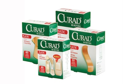 Curad® Sheer-Gard® Adhesive Bandages; Natural, Junior Size, 1 1/2 L x 3/8 W, 1200/Pack