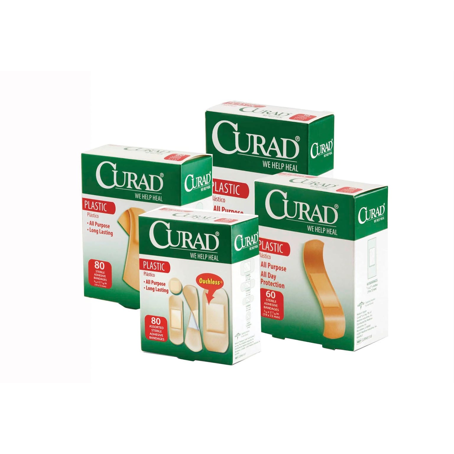 Curad® Sheer-Gard® Adhesive Bandages; Natural, 3 L x 1 W, 1200/Pack