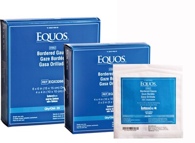 Equos™ Sterile Bordered Gauzes, 4 L x 4 W, 500/Pack