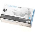 Medline Eudermic MP High Risk Powder Free Blue Latex Gloves, Medium, 50/Box (485602H)