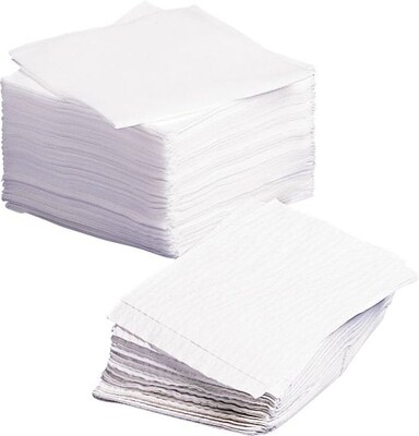 Medline Dry Disposable Washcloths, White, 13 L x 12 1/2 W, 1080/Pack