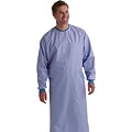 Blockade® Surgeons Gowns, Ceil Blue, XL, Snap Neck and Tie Back, Dozen