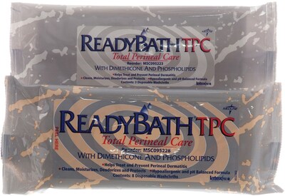 ReadyBath® Total Perineal Care Washcloths, Fragrance free, 72/Pack