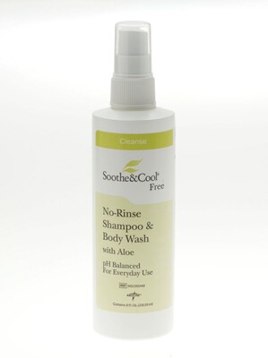Soothe & Cool® No Rinse Shampoo and Body Washes, 8 oz, Pump Spray, 12/Pack