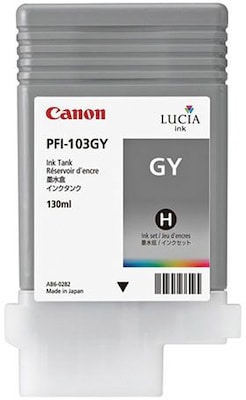 Canon PFI-103GY (2213B001AA) Gray Ink Cartridge, Grey | Quill