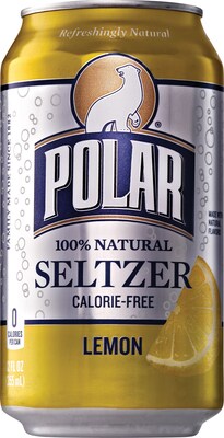 Polar® Lemon Seltzer, 12 oz. Cans, 24/Pack