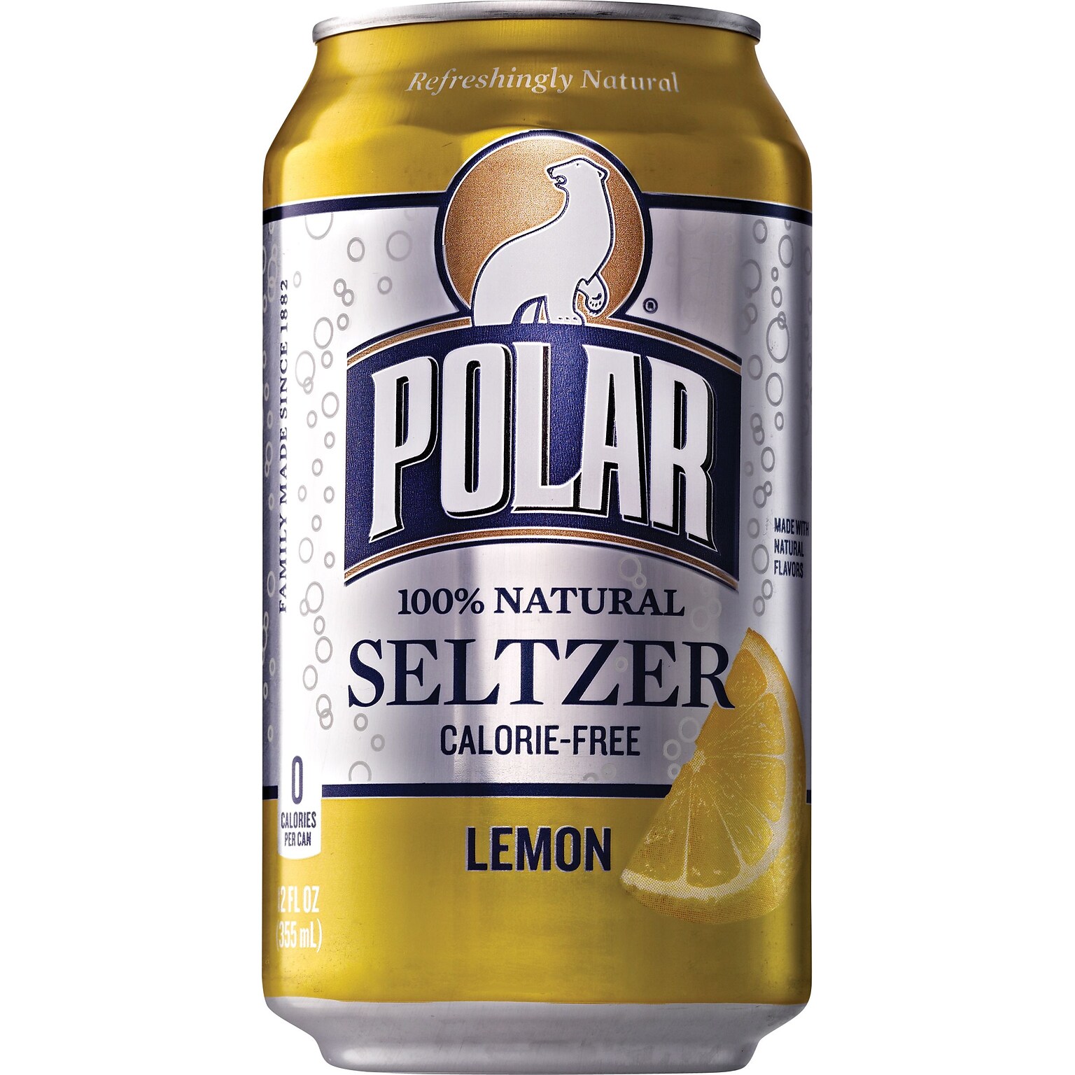 Polar® Lemon Seltzer, 12 oz. Cans, 24/Pack