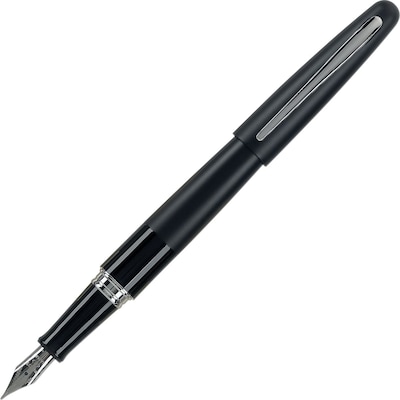 Pilot MR Metropolitan Collection Fountain Pen, Medium Point, Black Barrel, Black Ink (91107)