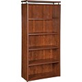 Lorell Ascent Bookcase, Cherry, 36 x 12.5 x 68