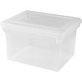 Lorell Plastic File Box, Clear, Letter/Legal (68925)