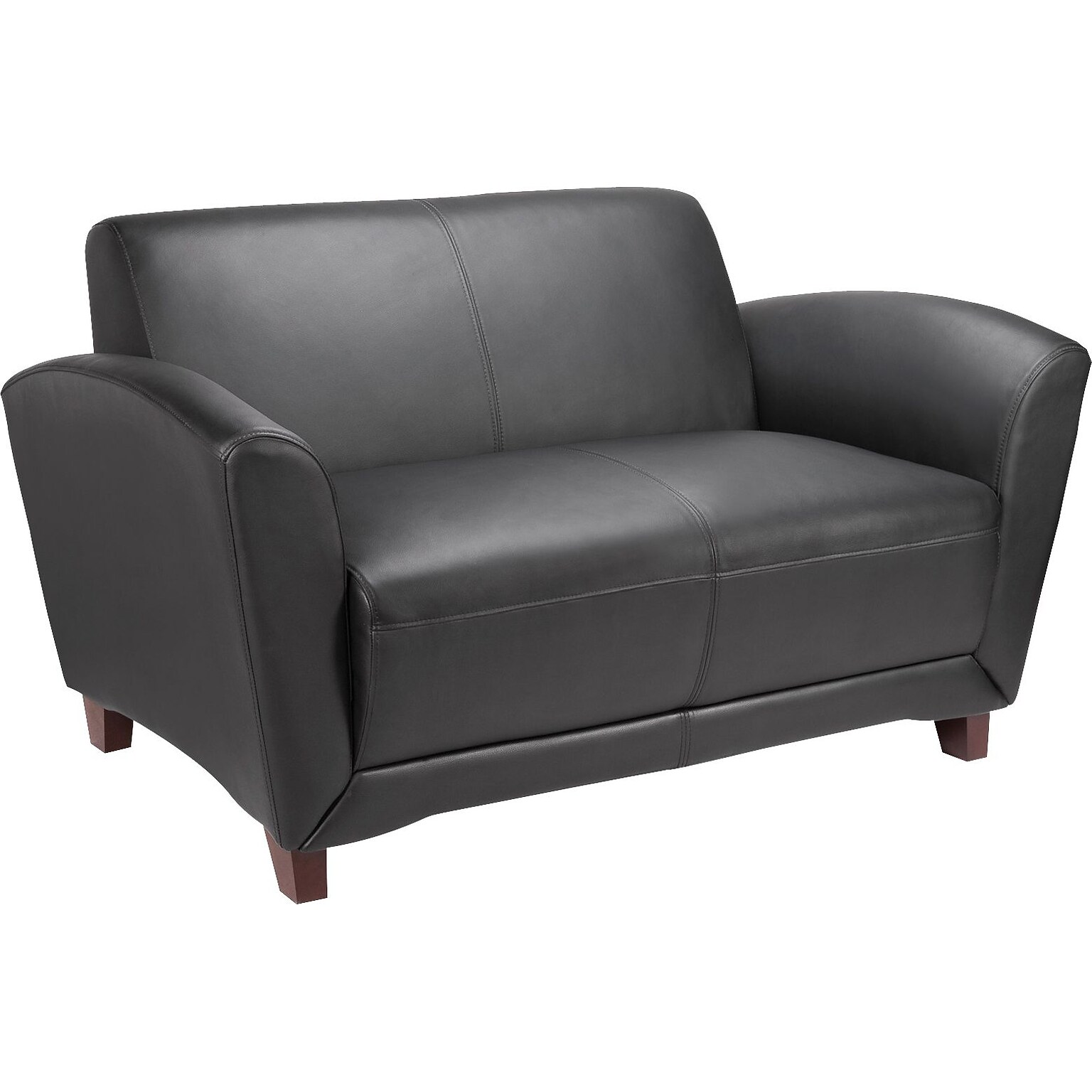 Lorell Accession Reception Loveseat, Black (LLR68951)