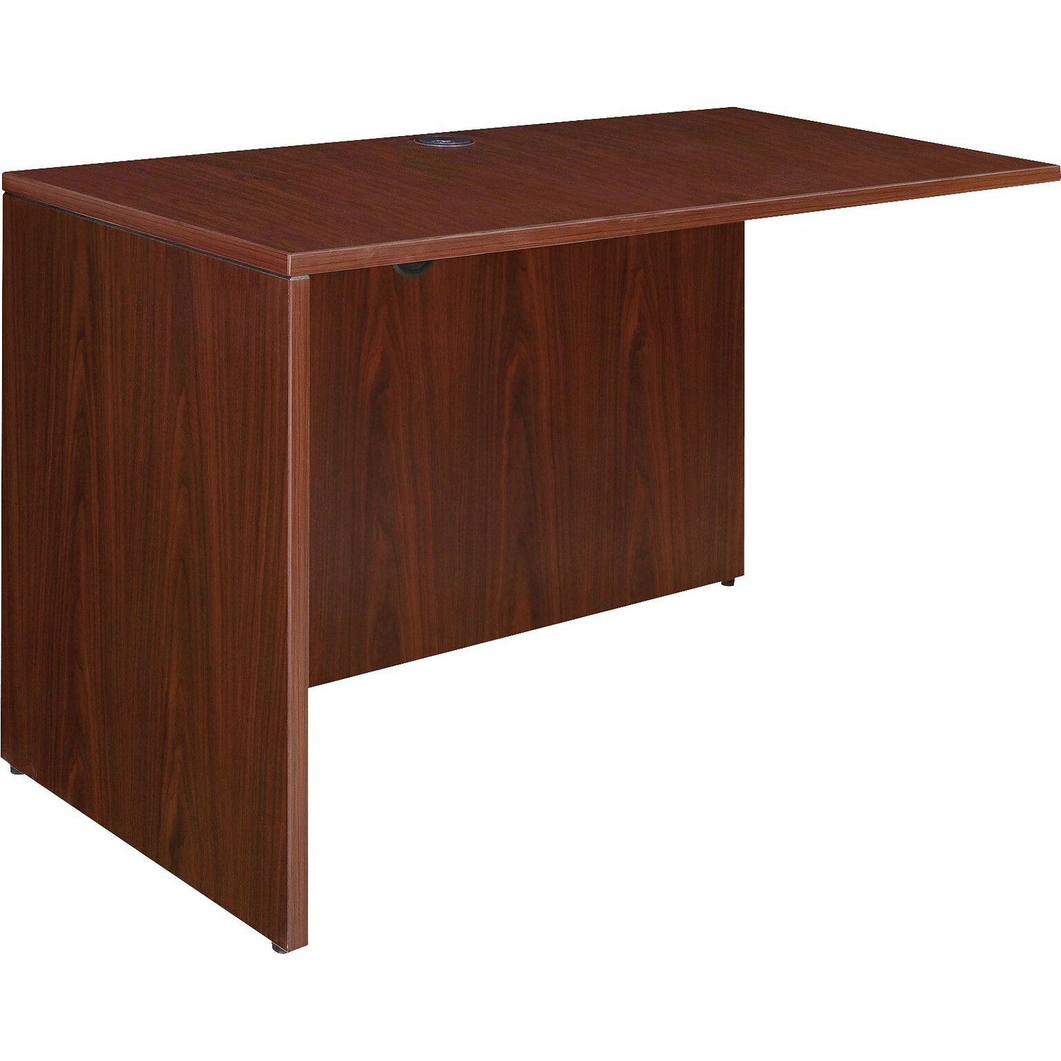 Lorell Essentials Rectangular Return, Mahogany