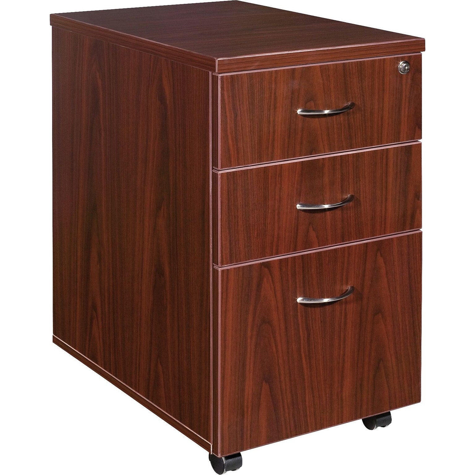 Lorell Essentials Pedestal, Mahogany, 16 x 22 28.3