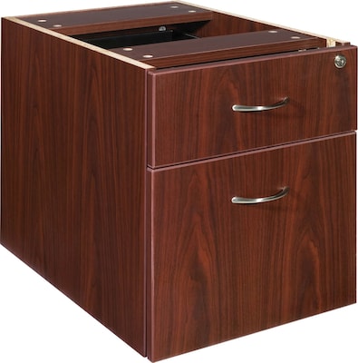 Lorell Essentials Series File Cabinet, 15.5W x 21.9D x 18.9H, Mahogany (LLR69398)