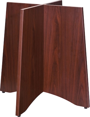 Lorell Essentials Series Round Conference Table Base, Mahogany (LLR69401)